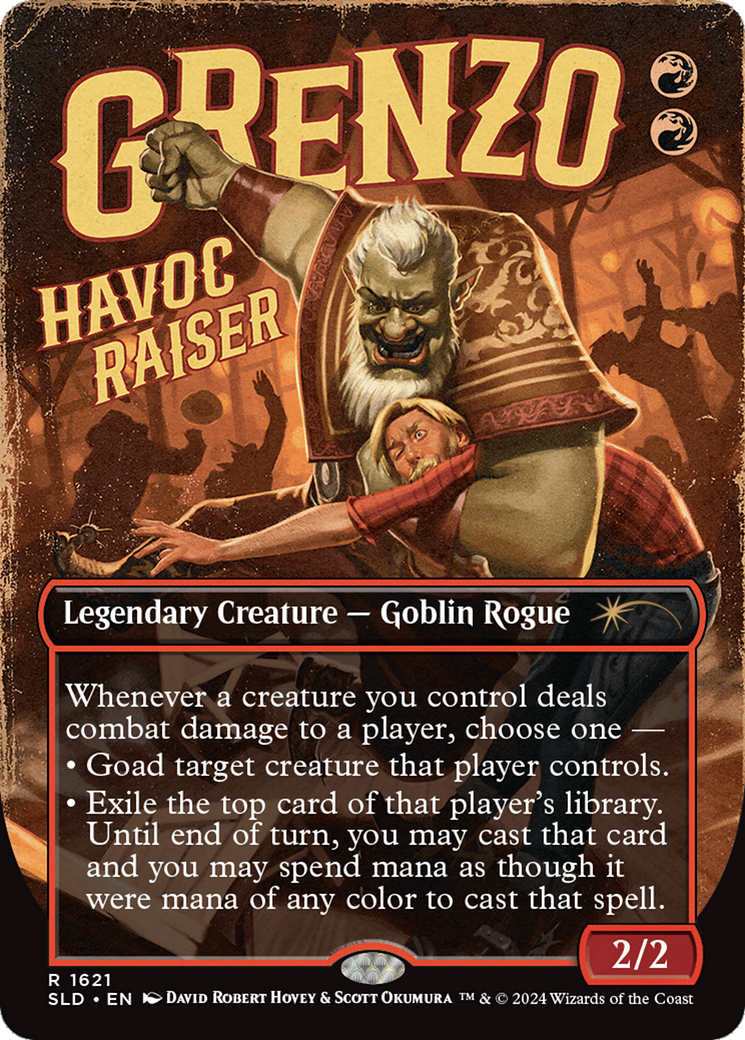 Image of Grenzo, Havoc Raiser (SLD-1621) - Secret Lair Drop (Borderless) Foil