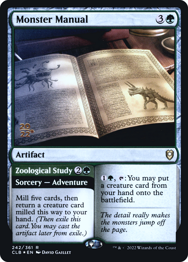 Image of Monster Manual (PRE-242) - Battle for Baldur's Gate Promos Foil
