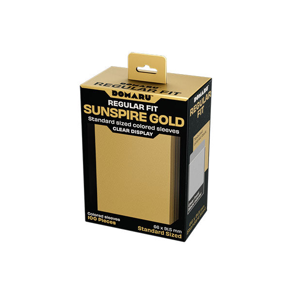 Image of Card Sleeves: Standard DOMARU Regular Fit- Sunspire Gold (100 ct.)