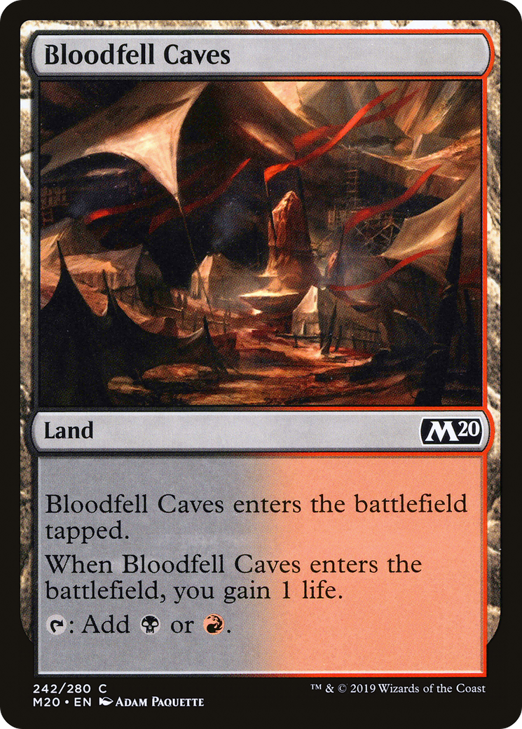 Image of Bloodfell Caves (M20-242) - Core Set 2020