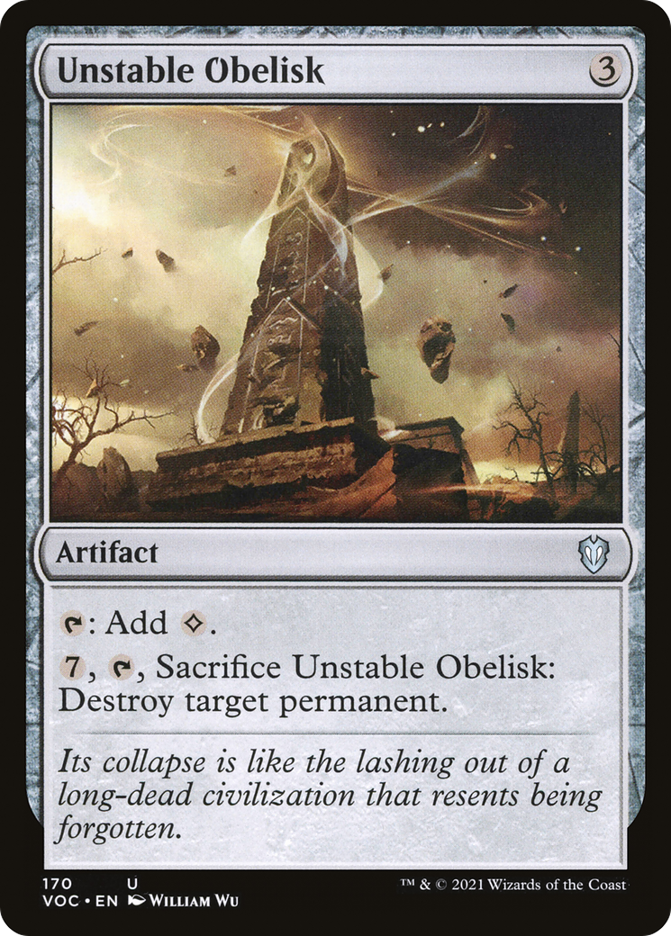 Image of Unstable Obelisk (VOC-170) - Crimson Vow Commander