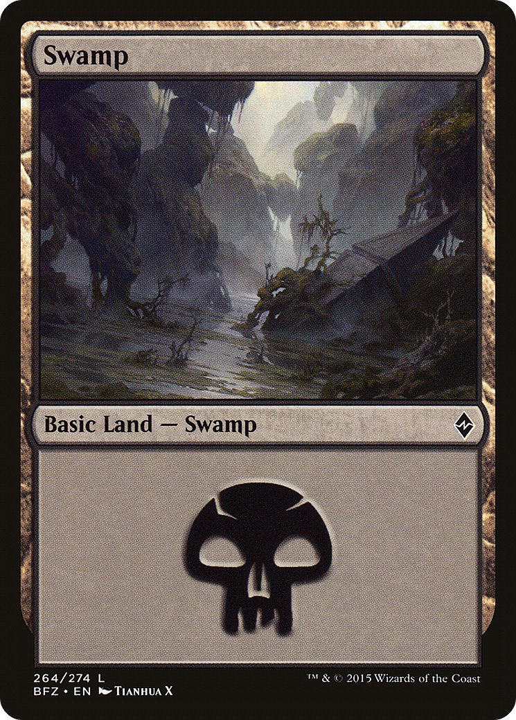 Image of Swamp (264) (BFZ-264A) - Battle for Zendikar