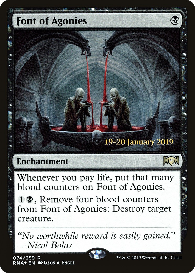 Image of Font of Agonies (PRE-74S) - Ravnica Allegiance Promos Foil