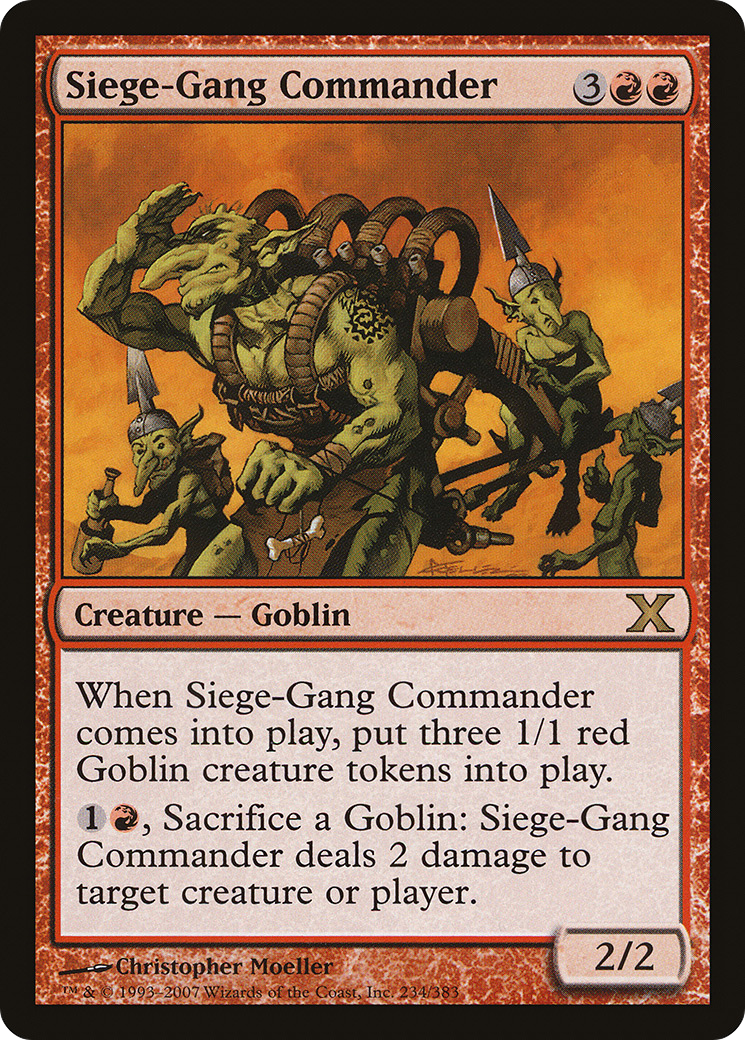 Image of Siege-Gang Commander (10E-234) - Tenth Edition