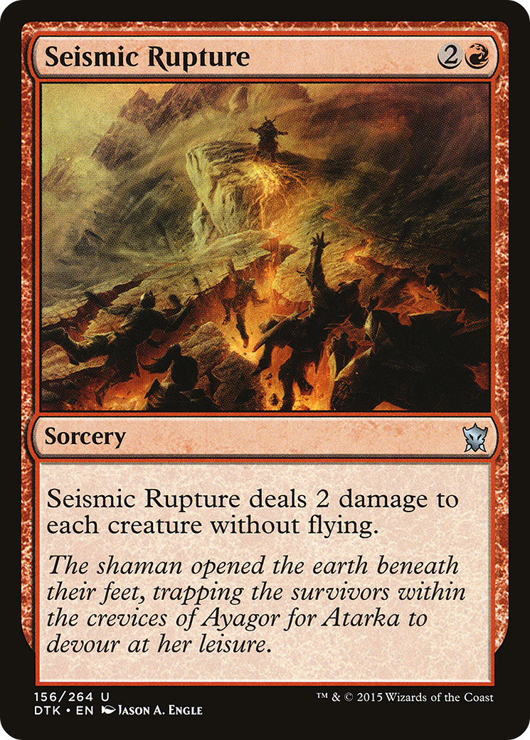 Image of Seismic Rupture (DTK-156) - Dragons of Tarkir