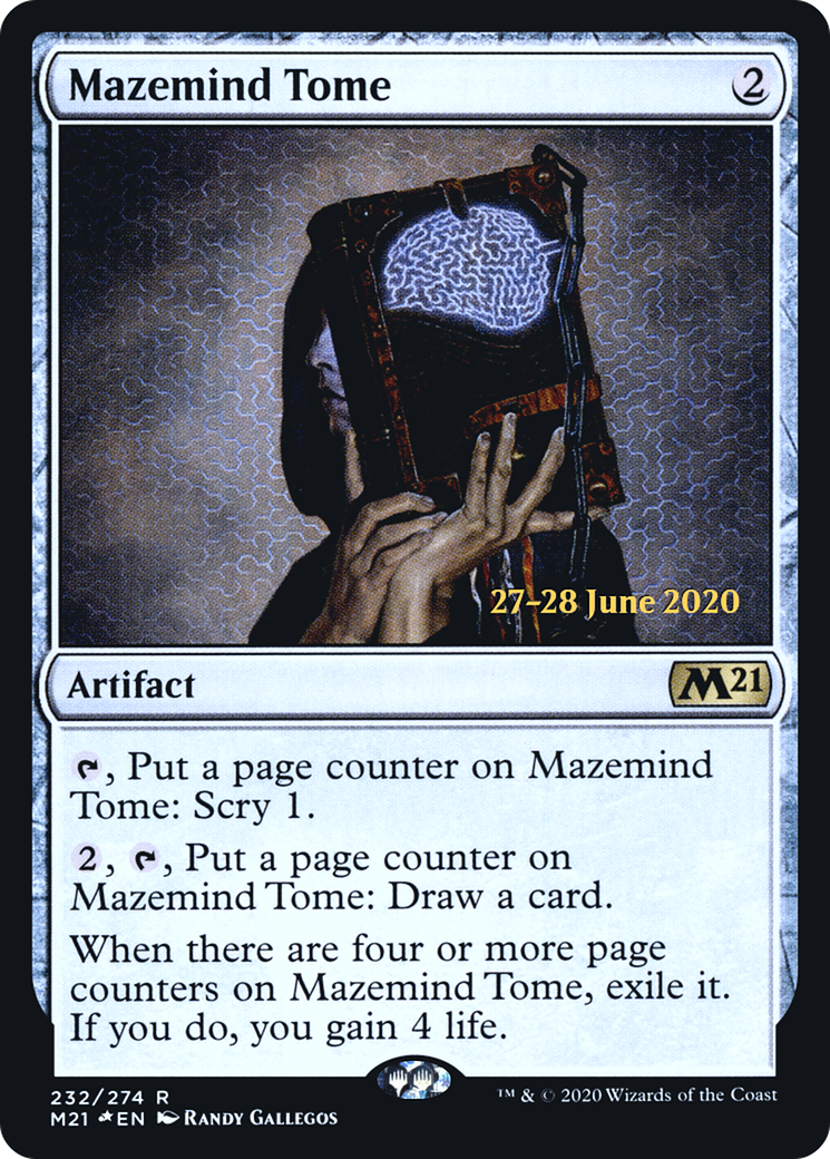 Image of Mazemind Tome (PRE-232S) - Core Set 2021 Promos Foil
