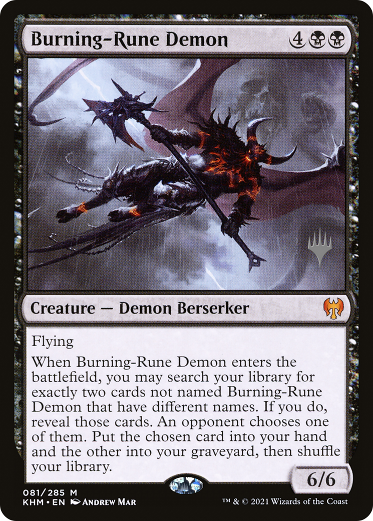 Image of Burning-Rune Demon (PPKHM-081) - Kaldheim Promos