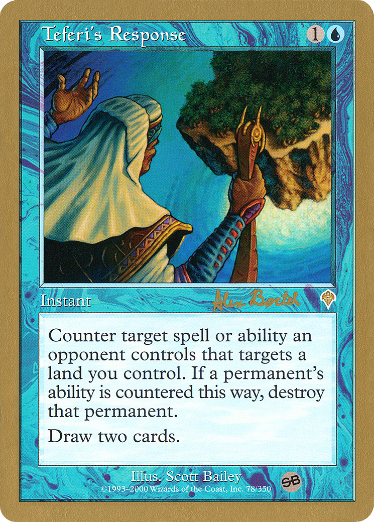 Image of Teferi's Response - 2001 Alex Borteh (INV) (SB) (WCD-) - World Championship Decks 2001