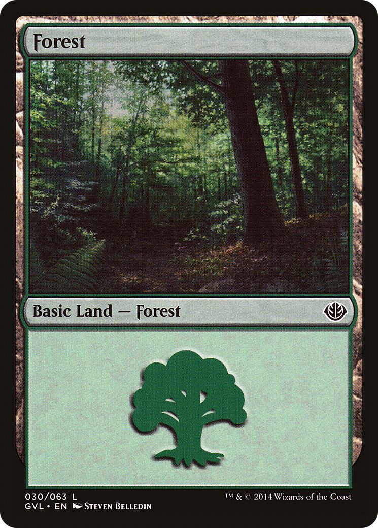 Image of Forest (30) (Garruk vs Liliana) (DD3-030) - Duel Decks Anthology: Garruk vs. Liliana