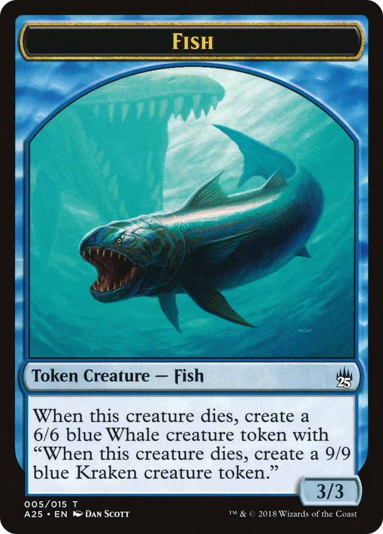 Image of Fish Token (005) (A25-005) - Masters 25 Tokens