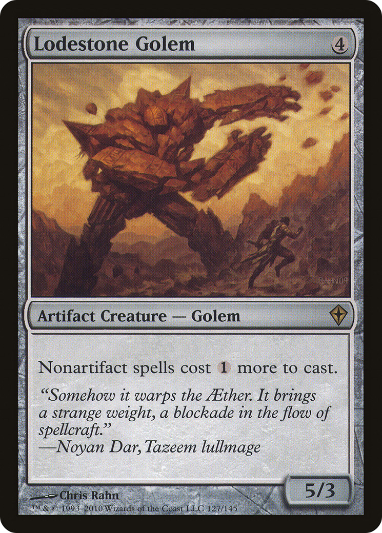 Image of Lodestone Golem (WWK-127) - Worldwake Foil