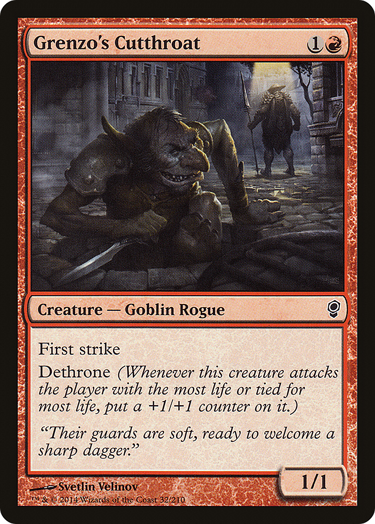 Image of Grenzo's Cutthroat (CNS-032) - Conspiracy Foil