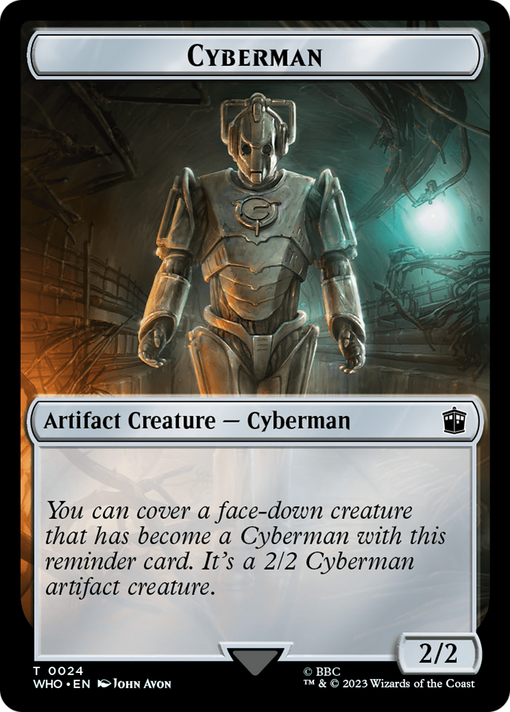 Image of Cyberman (TWHO-024) - Doctor Who Tokens Foil