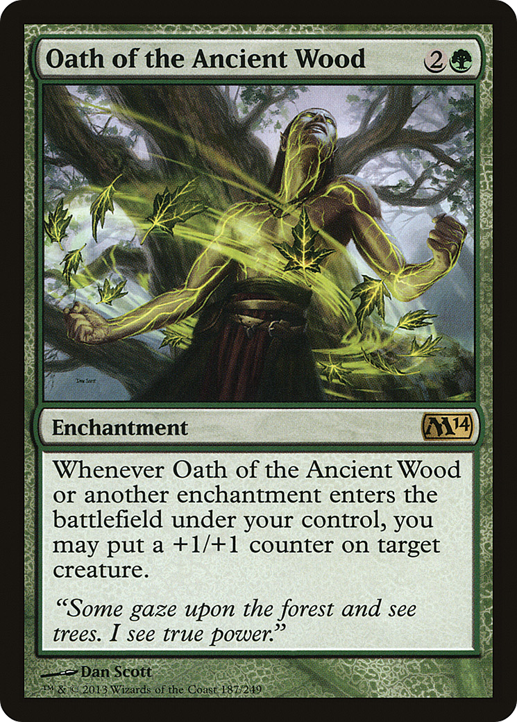 Image of Oath of the Ancient Wood (M14-187) - Magic 2014 Foil
