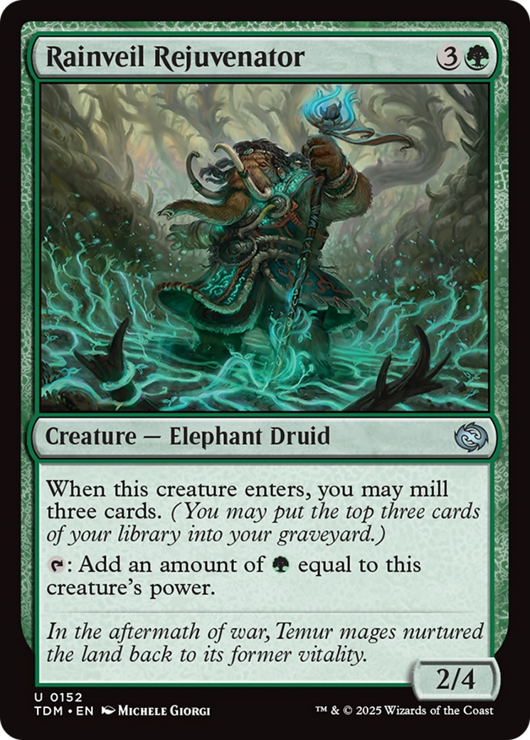 Image of Rainveil Rejuvenator (TDM-152) - Tarkir: Dragonstorm Foil