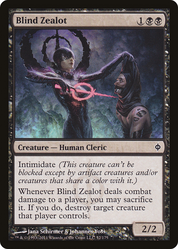 Image of Blind Zealot (NPH-052) - New Phyrexia Foil