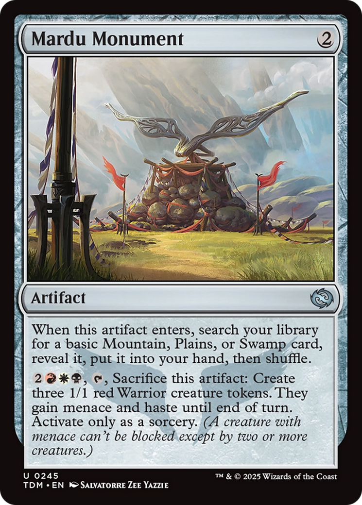 Image of Mardu Monument (TDM-245) - Tarkir: Dragonstorm Foil