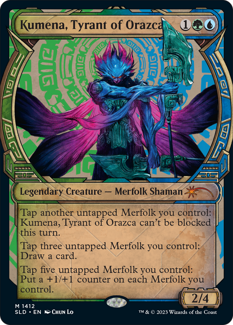 Image of Kumena, Tyrant of Orazca (SLD-1412) - Secret Lair Drop: (Showcase)