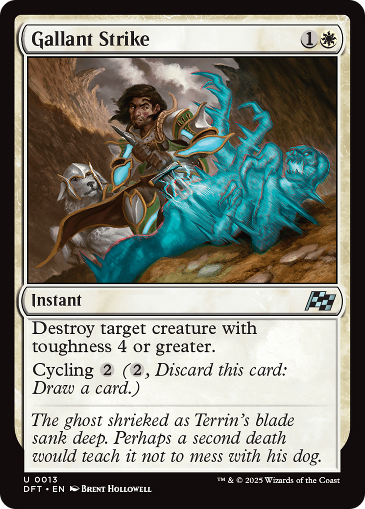 Image of Gallant Strike (DFT-013) - Aetherdrift Foil