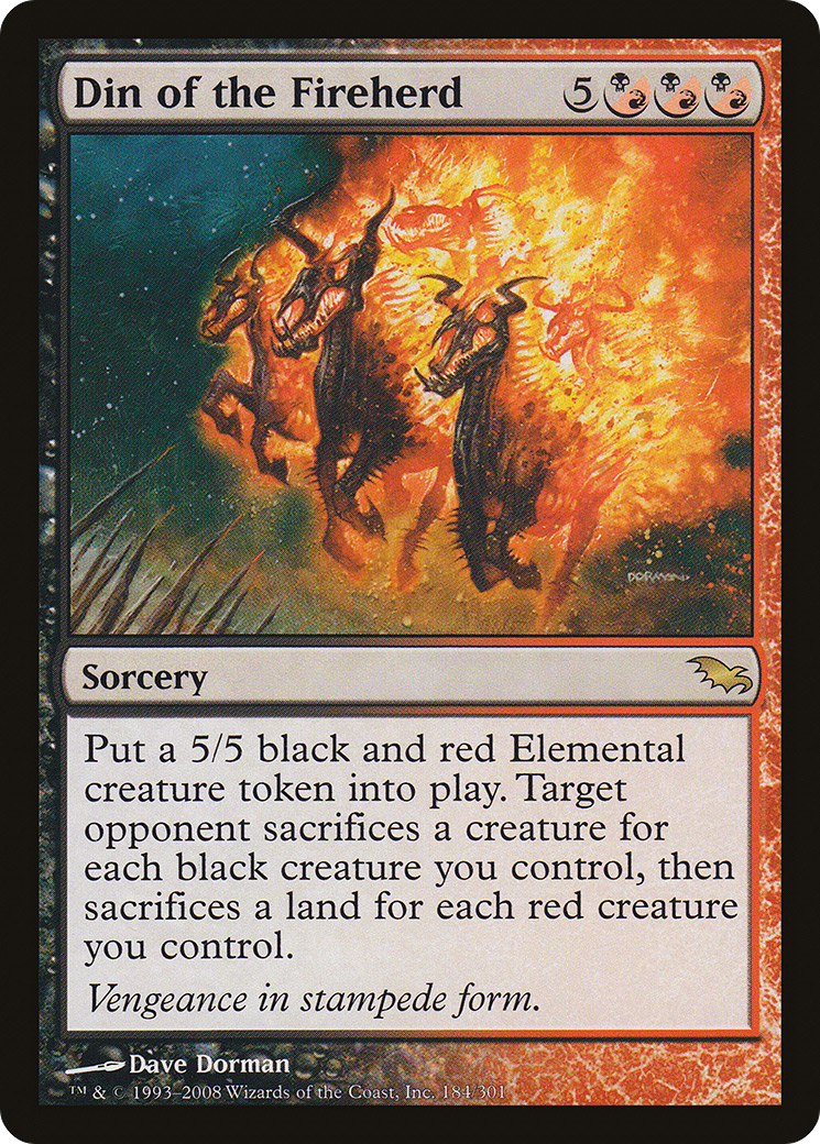 Image of Din of the Fireherd (SHM-184) - Shadowmoor
