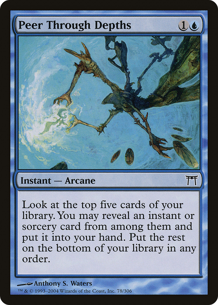 Image of Peer Through Depths (CHK-078) - Champions of Kamigawa