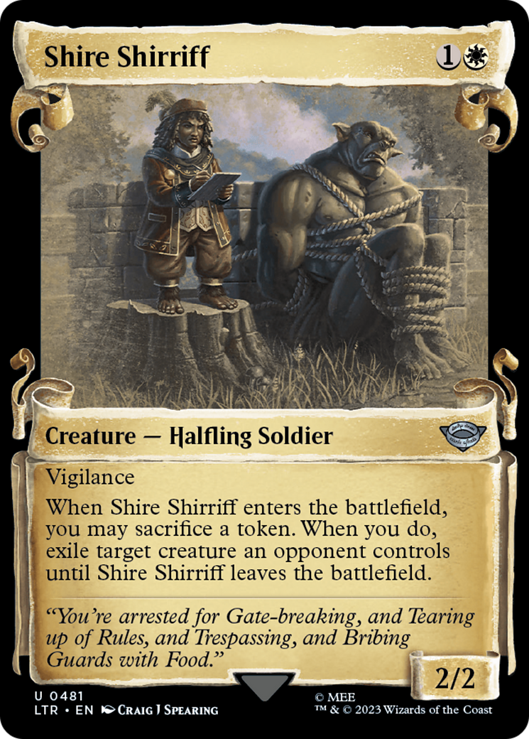 Image of Shire Shirriff (Showcase Scrolls) (LTR-481) - The Lord of the Rings: Tales of Middle-earth: (Showcase)