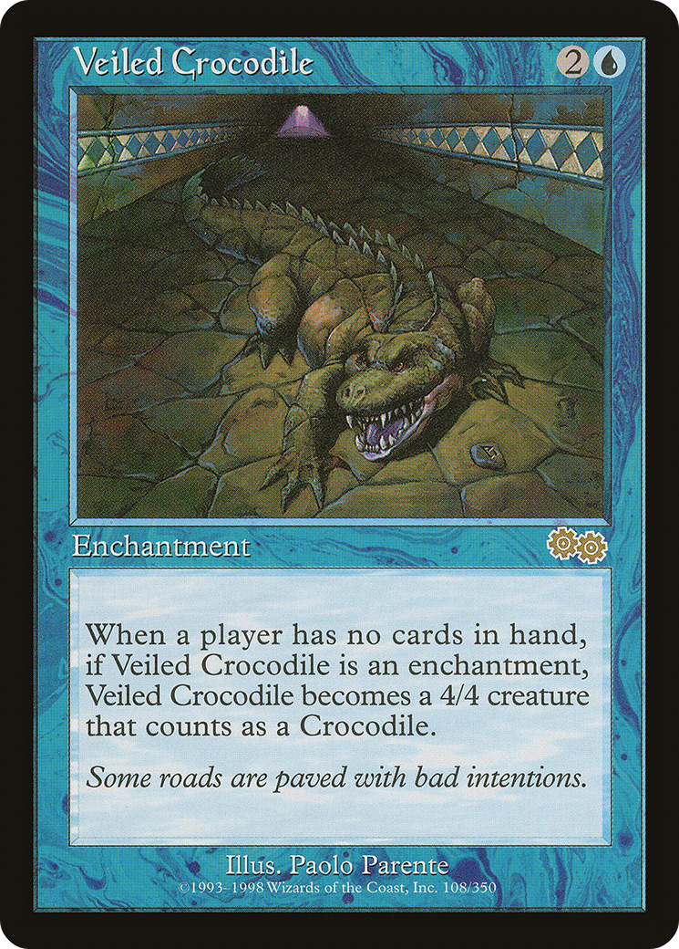 Image of Veiled Crocodile (USG-108) - Urza's Saga