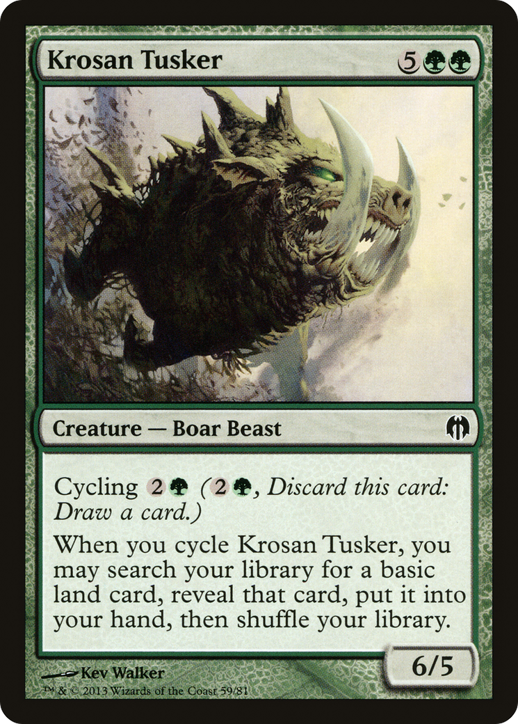 Image of Krosan Tusker (DDL-059) - Duel Decks: Heroes vs. Monsters