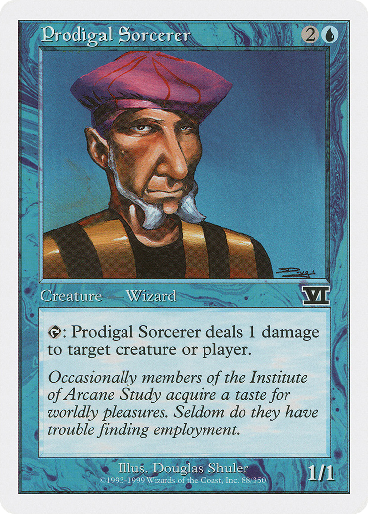 Image of Prodigal Sorcerer (6ED-088) - Classic Sixth Edition