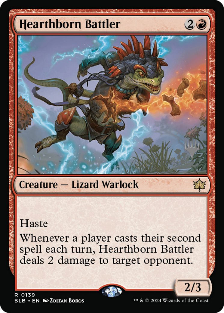 Image of Hearthborn Battler (PPBLB-139) - Bloomburrow Promos