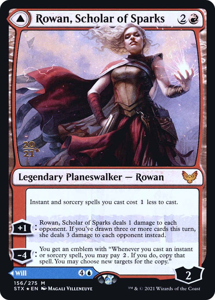 Image of Rowan, Scholar of Sparks (PRE-156) - Strixhaven: School of Mages Promos Foil