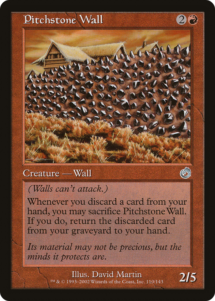 Image of Pitchstone Wall (TOR-110) - Torment Foil