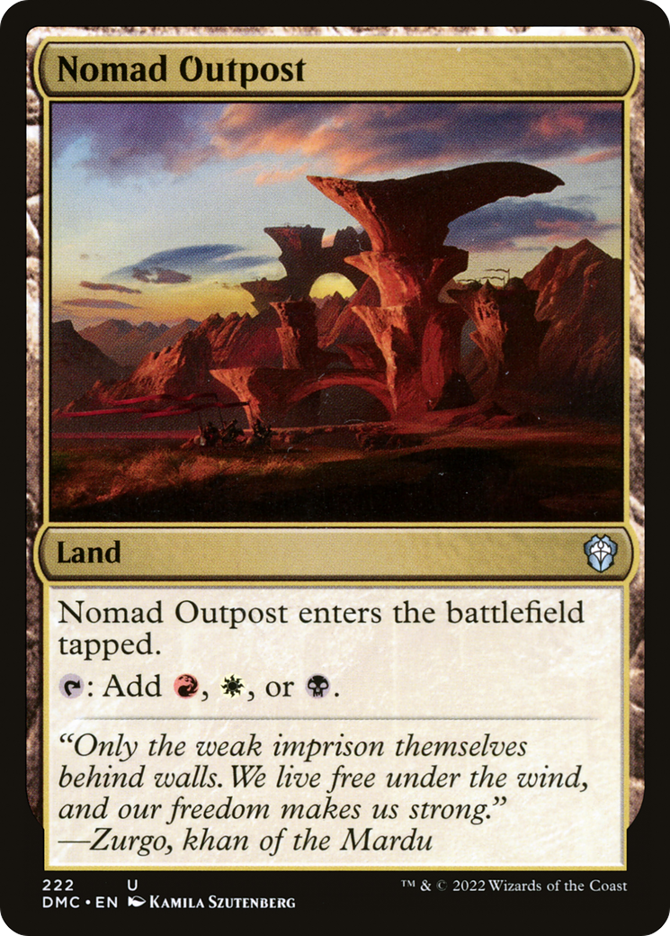 Image of Nomad Outpost (DMC-222) - Dominaria United Commander