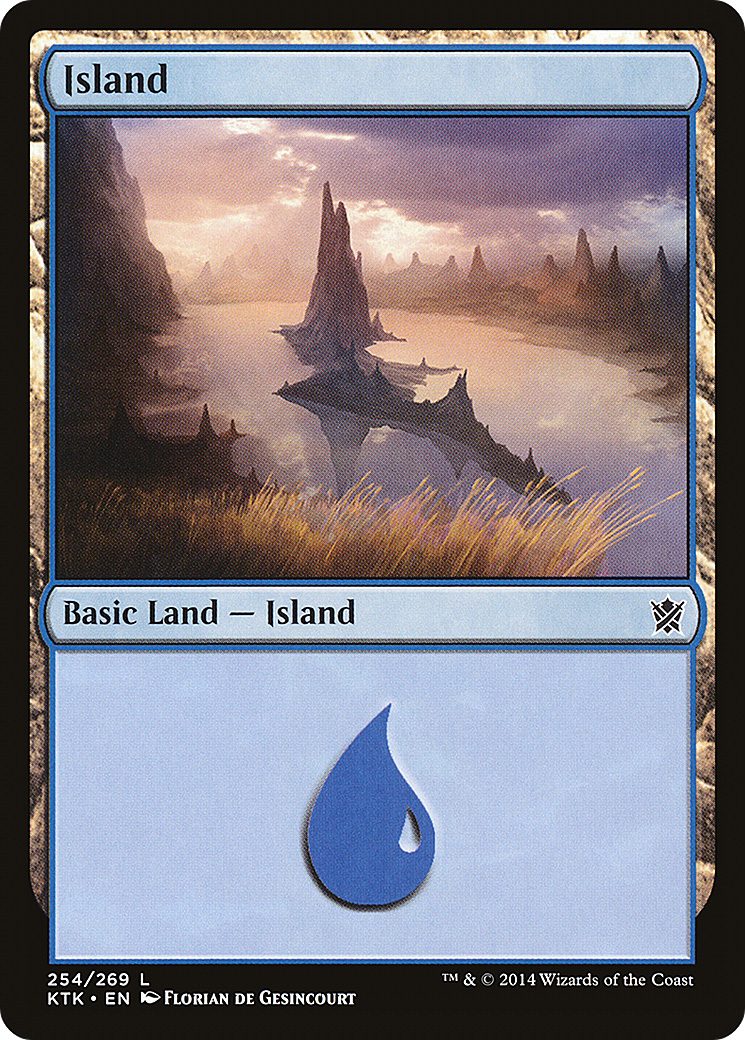Image of Island (254) (KTK-254) - Khans of Tarkir Foil