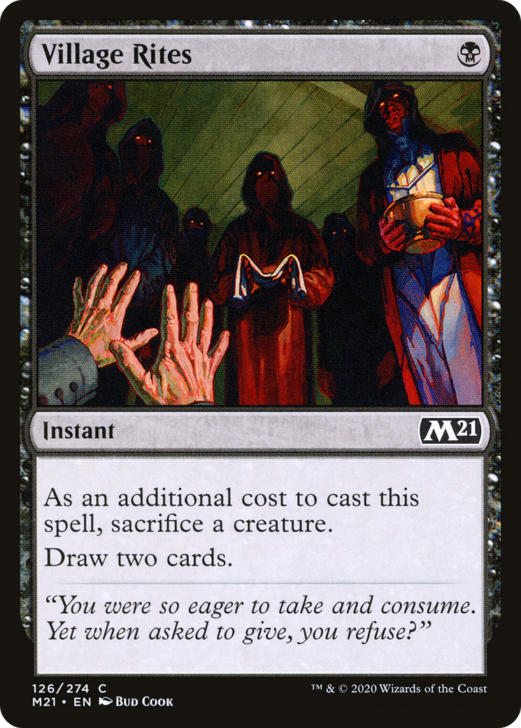 Image of Village Rites (M21-126) - Core Set 2021 Foil
