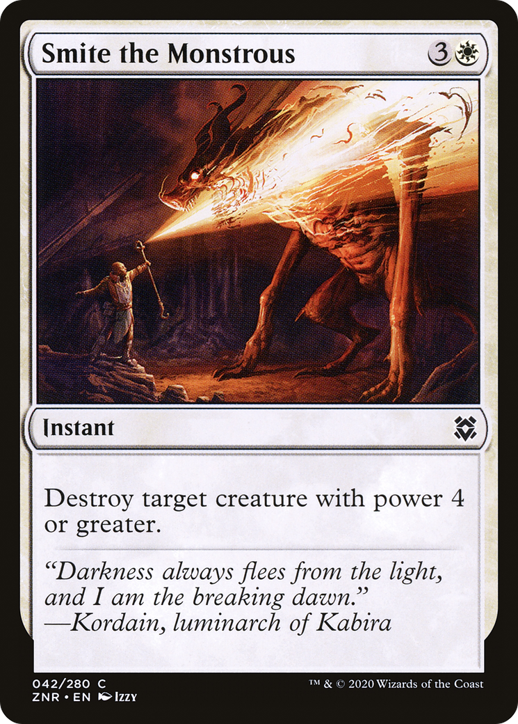 Image of Smite the Monstrous (ZNR-042) - Zendikar Rising Foil