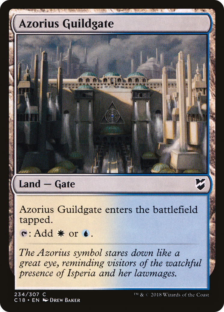Image of Azorius Guildgate (C18-234) - Commander 2018