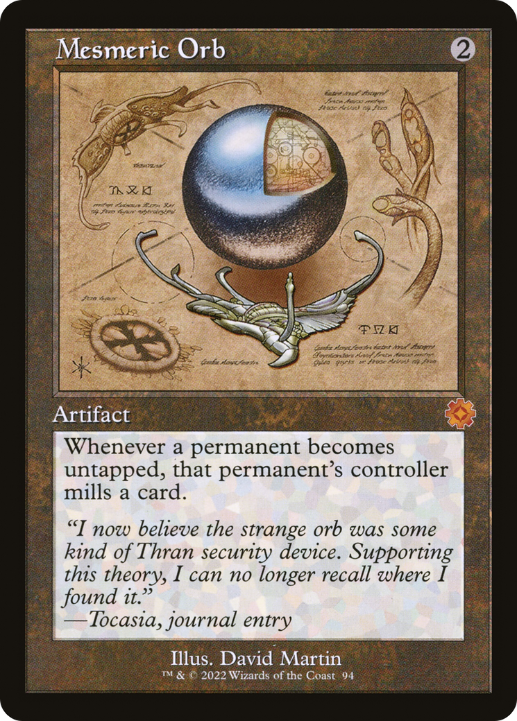 Image of Mesmeric Orb (Schematic) (BRR-094) - The Brothers' War Retro Artifacts