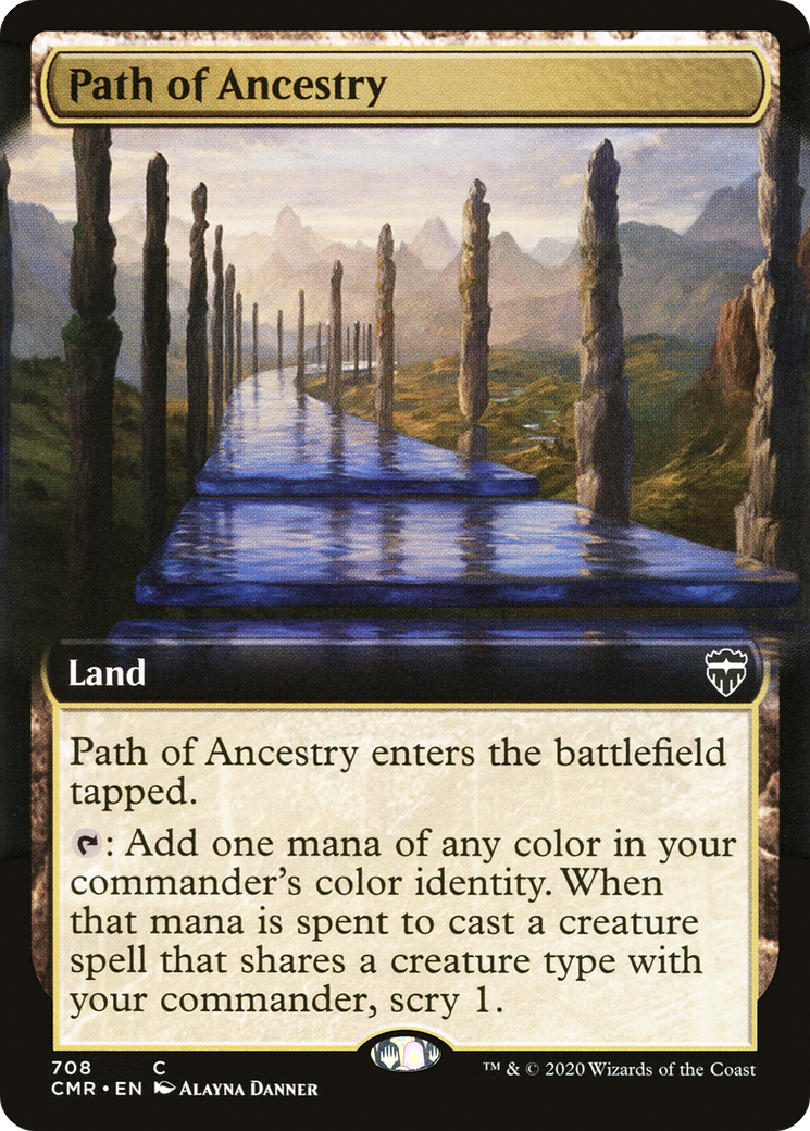 Image of Path of Ancestry (Extended Art) (CMR-708) - Commander Legends: (Extended Art)