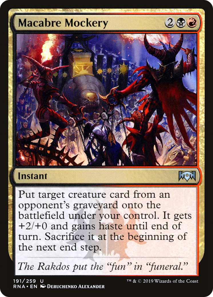 Image of Macabre Mockery (RNA-191) - Ravnica Allegiance Foil