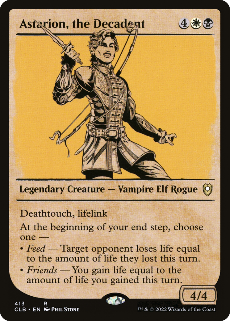 Image of Astarion, the Decadent (Showcase) (CLB-413) - Commander Legends: Battle for Baldur's Gate: (Showcase) Foil