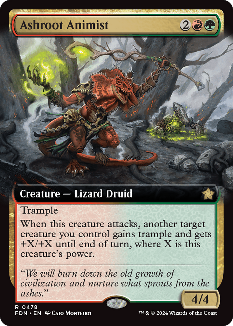 Image of Ashroot Animist (Extended Art) (FDN-478) - Foundations: (Extended Art) Foil