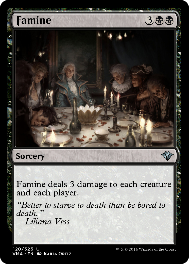Image of Famine (VMA-120) - Vintage Masters Foil