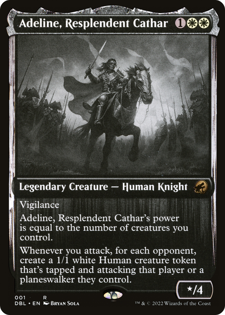 Image of Adeline, Resplendent Cathar (DBL-001) - Innistrad: Double Feature Foil