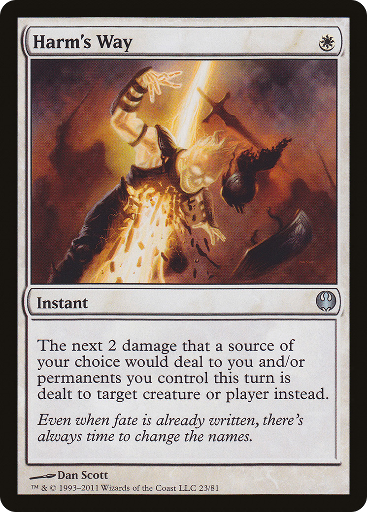 Image of Harm's Way (DDG-023) - Duel Decks: Knights vs. Dragons