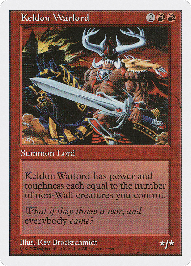 Image of Keldon Warlord (5ED-) - Fifth Edition
