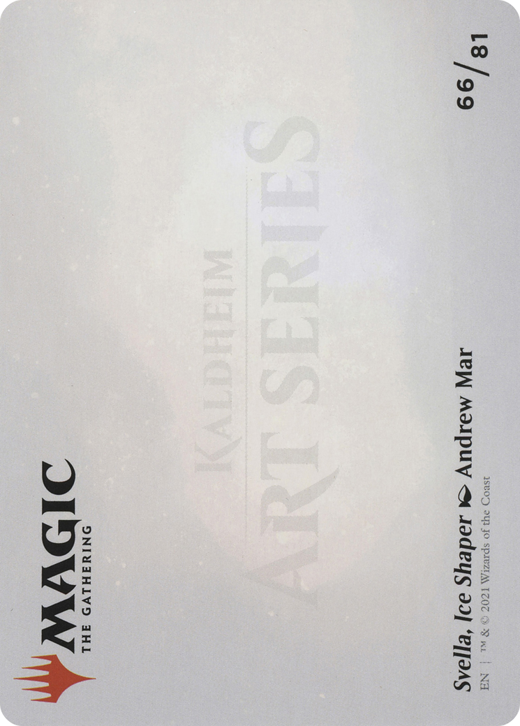 Image of Svella, Ice Shaper // Svella, Ice Shaper (ASKHM-066) - Art Series: Kaldheim (Borderless) Foil