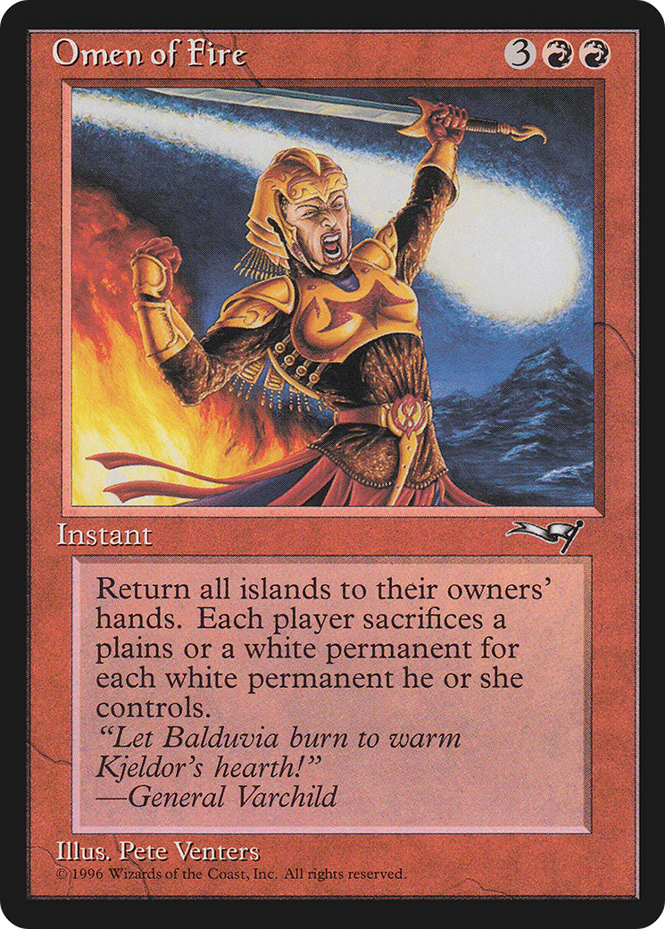Image of Omen of Fire (ALL-) - Alliances