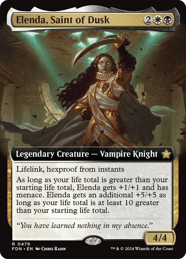 Image of Elenda, Saint of Dusk (Extended Art) (FDN-479) - Foundations: (Extended Art)
