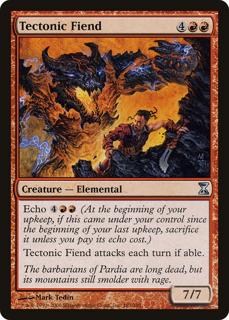 Image of Tectonic Fiend (TSP-181) - Time Spiral Foil